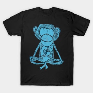 Monkey, Cheeky Monkey, blue T-Shirt